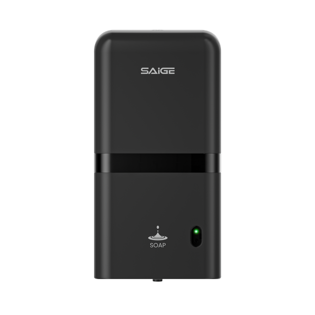 黑色酒店浴室 ABS 塑料壁挂式皂液器带传感器