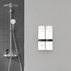 赛格 200ml*2 浴室白色壁挂式手动淋浴皂液器