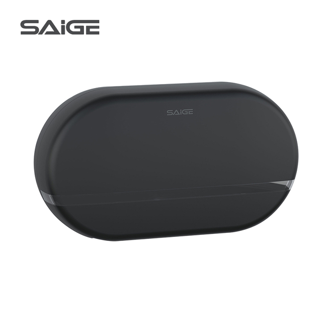 Saige ABS 塑料壁挂式巨型双卷纸巾架